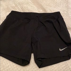 Black nike running shorts